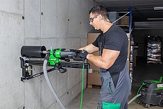 Эксплуатация станины для алмазного бурения Eibenstock BST 162 H Эксплуатация станины для алмазного бурения Eibenstock BST 162 H