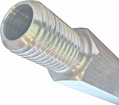 Наружная резьба шестигранного алюминиевого удлинителя для алмазной коронки Kern 1 1/4 UNC, 500 мм Наружная резьба шестигранного алюминиевого удлинителя для алмазной коронки Kern 1 1/4 UNC, 500 мм