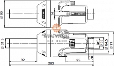 Размеры тепловентилятора для поджига Leister Igniter BM4