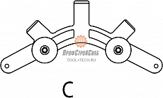 Сегмент C роторного трубореза для ПВХ труб Reed In-Line Rotary Pipe Cutter PLAS1