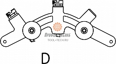 Сегмент D роторного трубореза для ПВХ труб Reed In-Line Rotary Pipe Cutter PLAS3