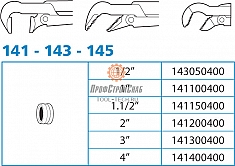 Запасные части разводного ключа шведика с губками под 90° Super-Ego 90°-1 1/2"